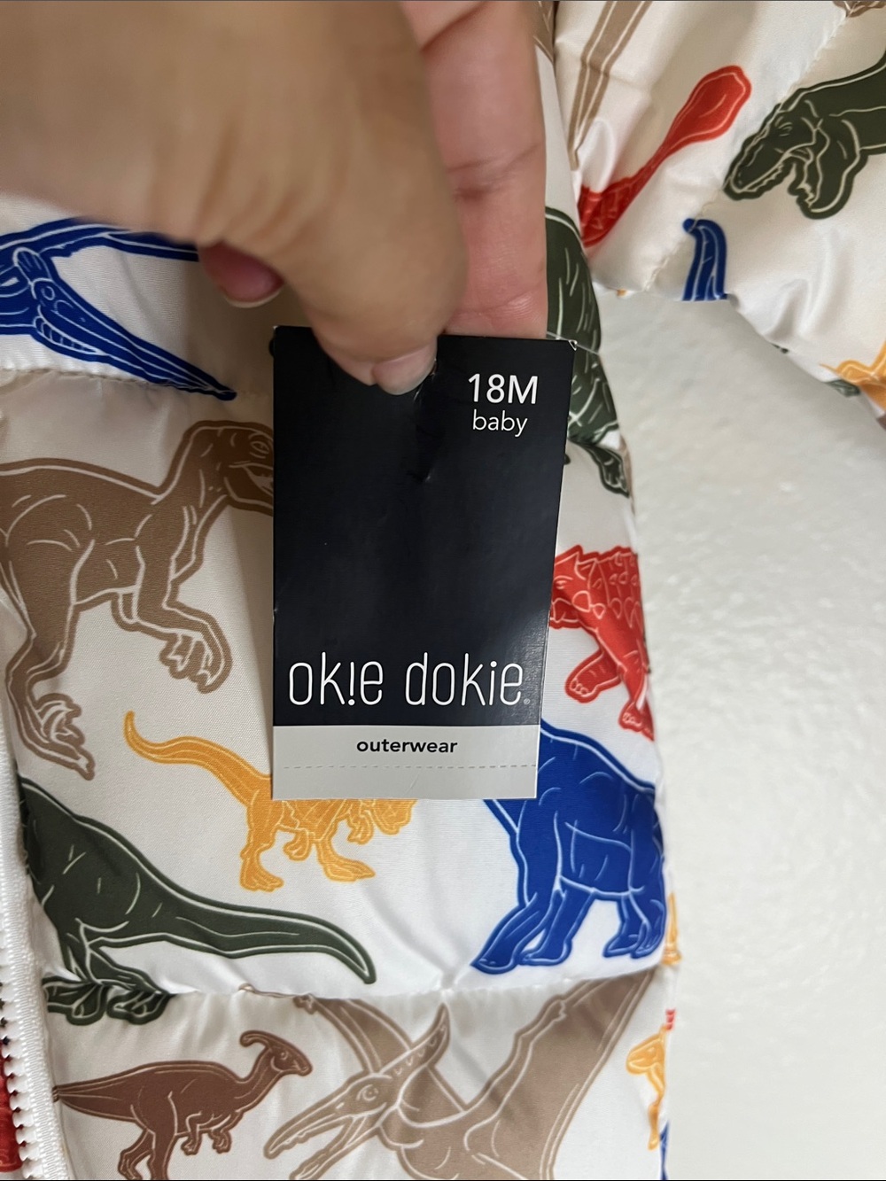 Okie Dokie Baby Boys Long Sleeve Pram Dinosaur print 18month - Picture 5 of 15